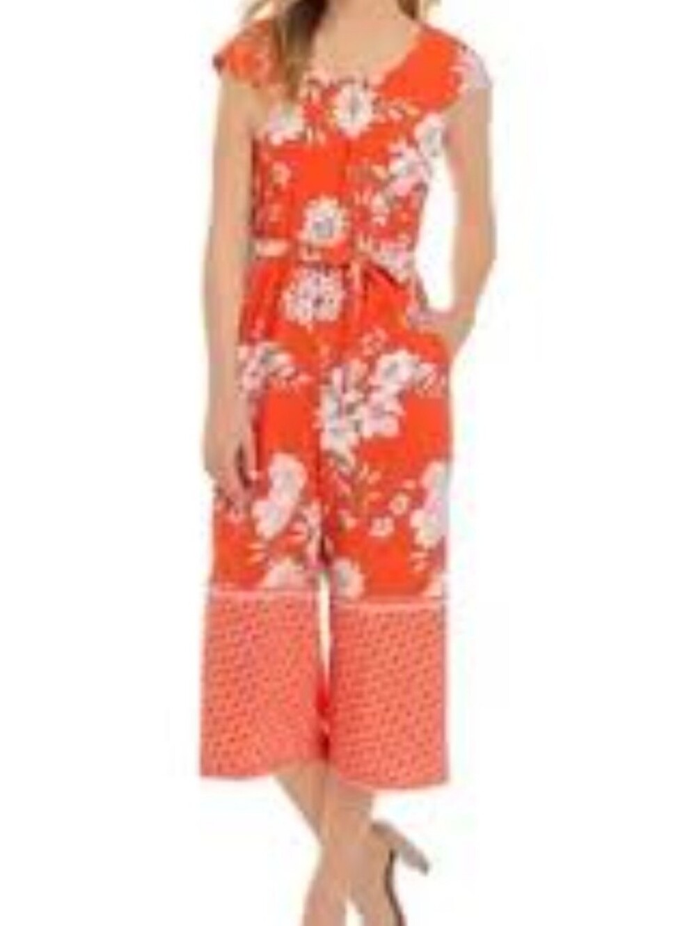 Boho Floral Business Casual Dressy 1 Piece Outfit 12 Orange Chris McLaughlin - Picture 8 of 8